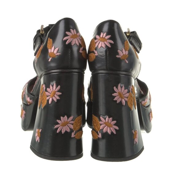 Etro Embroidered Platform Mary Jane Block Heels 2023 Runway 39 9 - Picture 9 of 10